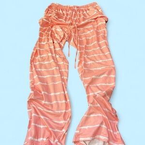 Coral Tie-Dye Lounge Pants